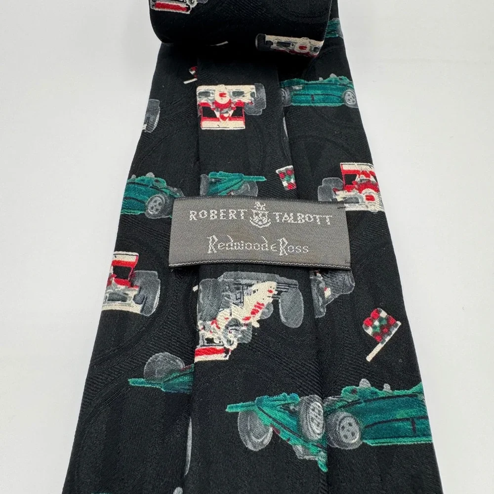Robert Talbott Redwood & Ross Racing Car‎ Silk Necktie - Racecar Motorsport